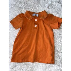 Orange Poppy Boys Sz. 2T Classic Orange Polo Shirt. Grt. Quality, Cute